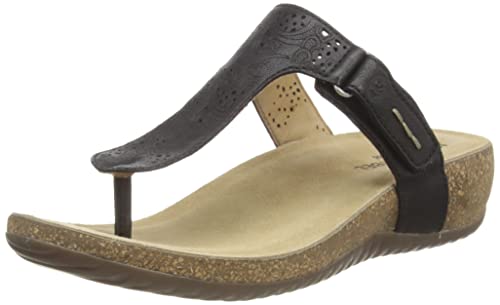 Josef Seibel Damskie japonki Natalya 17, czarny - czarny - 37 eu