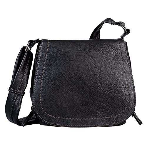 Gabor Damska torba Kara Flap Bag M no Zip, czarny