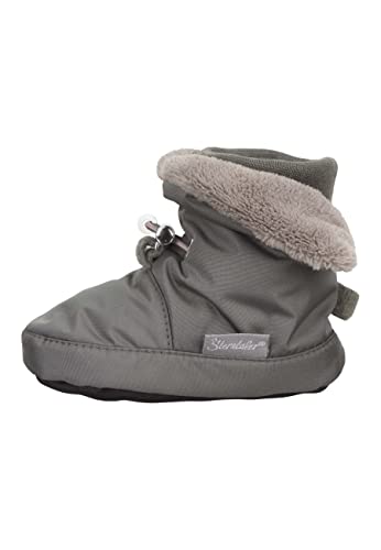 Sterntaler Dziecięce buciki niemowlęce dla chłopców - buty dziecięce, botki dziecięce - Mid-Top buty dziecięce z antypoślizgową gumową podeszwą - ciemnozielone, ciemnozielony, 16 EU