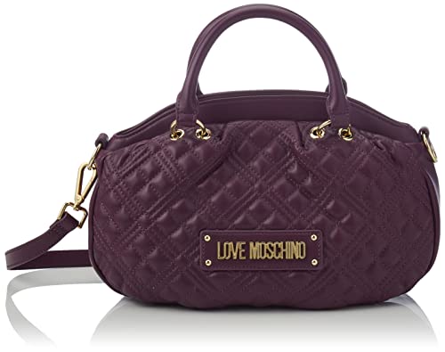 Love Moschino Damska torba na ramię Borsa pikowana PU Viola, fioletowa, 18 x 60 x 4