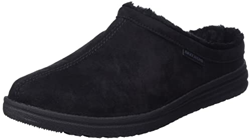 Skechers Męskie trampki 210378 BLK, czarny welur z mikrofibry, 6,5 UK