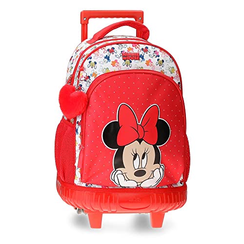 Disney Minnie Diva Plecak Compact 2 Koła Wielobarwny 32x45x21 cms 28,9L Poliester, Wielobarwny, Kompaktowy plecak 2 koła