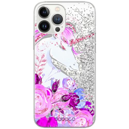 ERT GROUP etui na telefon Apple Iphone 6/7 / 8, case oryginalny i oficjalnie licencjonowany przez Babaco, wzór Unicorn 006, optymalnie dopasowane, z efektem płynnego brokatu