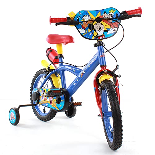 albri, rower 14 cali mickey Unisex dziecko, czerwony