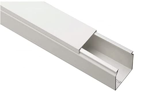 ElettroCanali Kanał kablowy z pokrywą CP 60x60 biały /2m/ ECCP6060B ECCP6060B