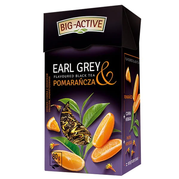 Big Active Earl Grey Pomarańcza 80g liściasta