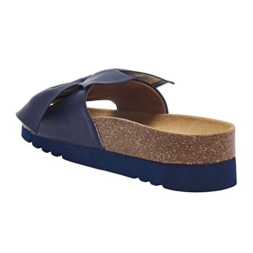 Doctor Scholl Sandały Bowy, Buty ortopedyczne Damskie, Navy Blue, 40 EU