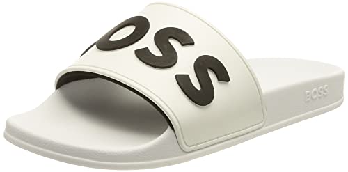 BOSS Kirk_Slid_rblg, damski wsuwany, biały 100,