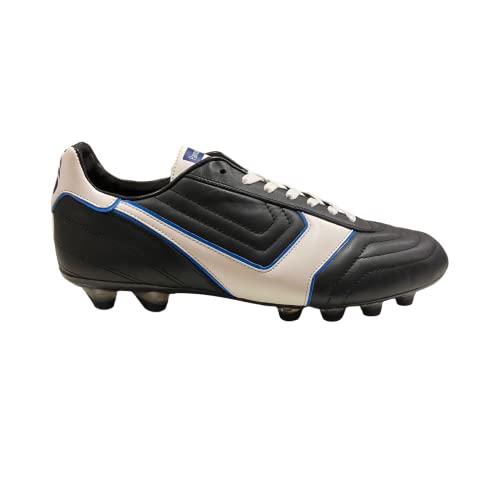 PANTOFOLA D'ORO 1886 Męskie buty piłkarskie Modena, czarno-białe, niebieskie, 44 EU, czarny, biały, niebieski, 44 EU