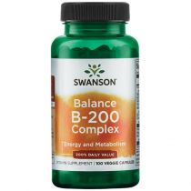 Swanson Balance B-200 kompleks witamin - 100 kapsułek