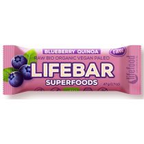 Lifefood BATON Z JAGODĄ I QUINOA RAW BEZGLUTENOWY BIO 47 g