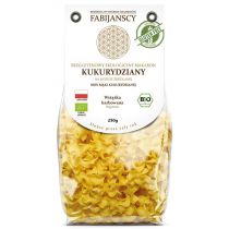 Fabijańscy MAKARON (KUKURYDZIANY) WSTĄŻKA KARBOWANA REGINETTE BEZGLUTENOWY BIO 250 g -