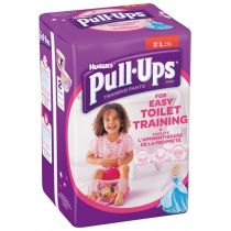 HUGGIES HUGGIES PULL-UPS Pieluchomajtki dla dziewczynki rozmiar L 16-23 kg 12 szt