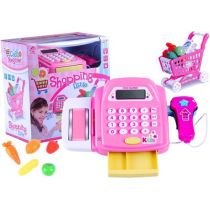 Lean Toys Kasa sklepowa fiskalna z akcesoriami dla dzieci