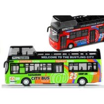 Lean Toys Autobus Piętrowy Turystyczny Otwierane Drzwi