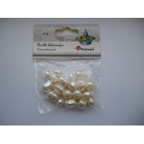 Titanum Koraliki plastikowe twist białe perłowe 20g