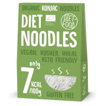 Diet-Food BIO Organic Noodles - makaron roślinny z rośliny Konnyak 300gr netto shirataki