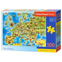 Puzzle 100 Mapa Europy