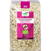 Bio Planet seria RÓŻOWA (płatki, otręby, musli) PŁATKI OWSIANE BEZGLUTENOWE BIO 600 g - BP-5902488066118