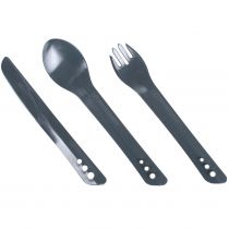 Lifeventure Sztućce Ellipse Cutlery Set Graphite LM75013