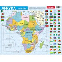 Demart Puzzle 72 elementy ramkowe, Afryka mapa polityczna