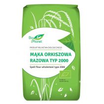 BIO Planet seria MĄKI I SKROBIE MĄKA ORKISZOWA RAZOWA TYP 2000 BIO 500 g bioplanet-5907814665508