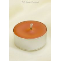 Świeca tealight z wosku pszczelego - pomarańczowa