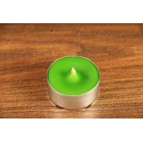 Świeca tealight z wosku pszczelego - zielona