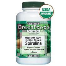 Swanson, Usa Spirulina certyfikowana - suplement diety 180 tab.