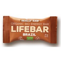 LIFEFOOD BATON Z ORZECHAMI BRAZYLIJSKIMI RAW BEZGLUTENOWY BIO 25 g - LIFEFOOD