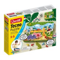 Quercetti Dżungla Sawanna, Tecno puzzle