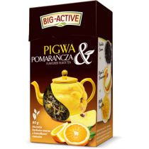 Big-Active Big-Active Pigwa & Pomarańcza Liściasta herbata czarna z kawałkami owoców 80 g