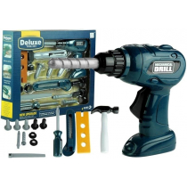 Lean Toys Zestaw dla majsterkowicza wkrętaka młotek 15 elemetów