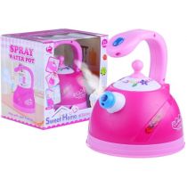 Lean Toys Czajnik różowy świeci gra dźwięki na wodę
