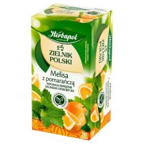 Herbapol Herbapol Zielnik Polski Herbatka ziołowo-owocowa melisa z pomarańczą 35 g (20 x 1,75 g)