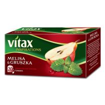 Vitax BAHLSEN Herbata ziołowo-owocowa Inspirations Melisa Gruszka 40g(20 torebek