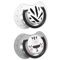 Canpol babies LOVI dynamiczny silikonowy smoczek uspokajający Salt&Pepper 18m+ 22/880 x 2 szt