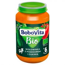 Bobovita Bio Wołowina, cukinia, papryka - obiad dla dzieci 190g