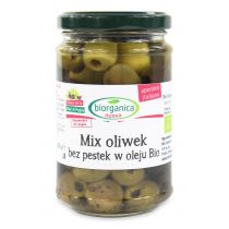 Nuova Cer Mix oliwek bez pestek w oleju słoik BIO 280 g Bio Organica Italia Biorganica 000-A2FE-778D5
