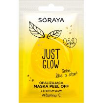 Soraya Just Glow Opalizująca Maska peel-off z efektem Glow z witaminą C 1szt 6g