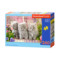 Castorland Puzzle Three Grey Kittens 260