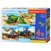 Castorland 4x1 Puzzle 8-12-15-20 Agricultural Machines