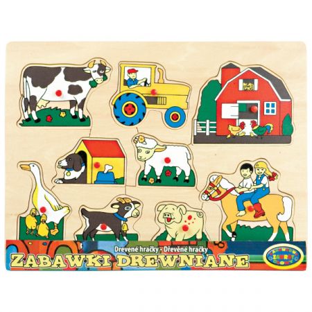 Dromader Układanka drewniana Farma