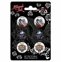 Starpak Przypinka Metalowa 6 sztuk Miami Ink