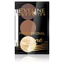 Eveline ALL IN ONE Eyebrow Set - Profesjonalny zestaw do stylizacji i makijażu brwi EVEDIBR