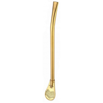 BOMBILLA NIERDZEWNA ZŁOTA 15,5 cm - PIZCA DEL MUNDO