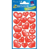 Avery Zweckform Naklejki Z-DESIGN brokatowe-serca 38szt. /53205/ ZW898