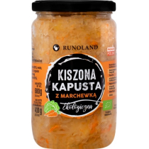 Runoland KAPUSTA KISZONA Z MARCHEWKĄ BIO 700 g (500g)