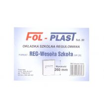 Fol-Plast okładki Okładka szkolna Wesoła Szkoła regulowana nr28 260x410mm OK15FP