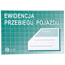 Michalczyk&Prokop EWIDENCJA PRZEBIEGU POJAZDU A5 K17 BEZ KOSZTÓW